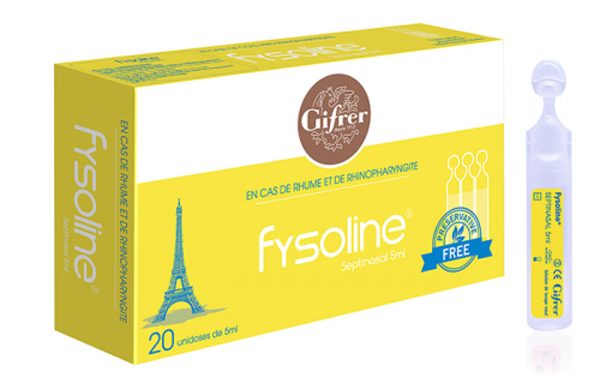 Nước muối vệ sinh mũi đặc trị Fysoline vàng (20 ống/hộp) 1