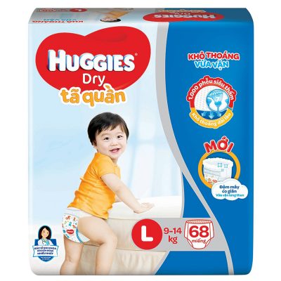 Tã quần Huggies size L 68 miếng (cho bé 9 - 14 kg) 1