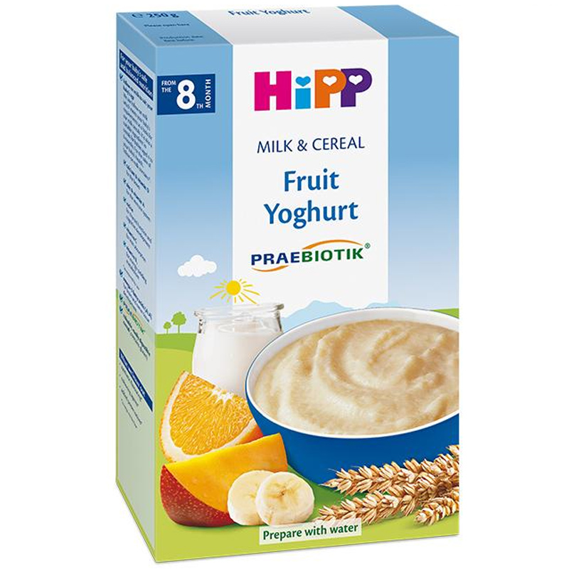 Bột dinh dưỡng HiPP sữa chua hoa quả nhiệt đới 250g 1