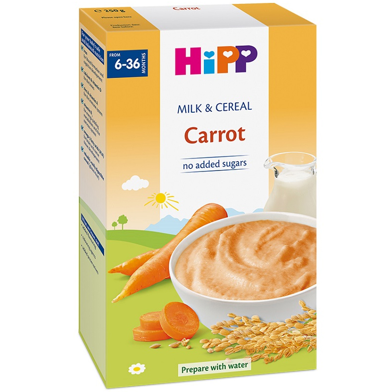 Bột dinh dưỡng HiPP - sữa và rau củ cà rốt 1