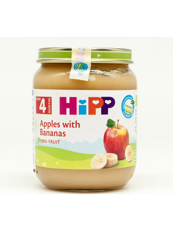 Dinh dưỡng đóng lọ Hipp chuối táo (125g)