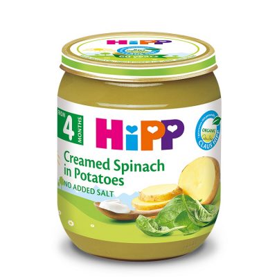 Dinh dưỡng đóng lọ HiPP rau chân vịt, khoai tây, sữa 125g 1