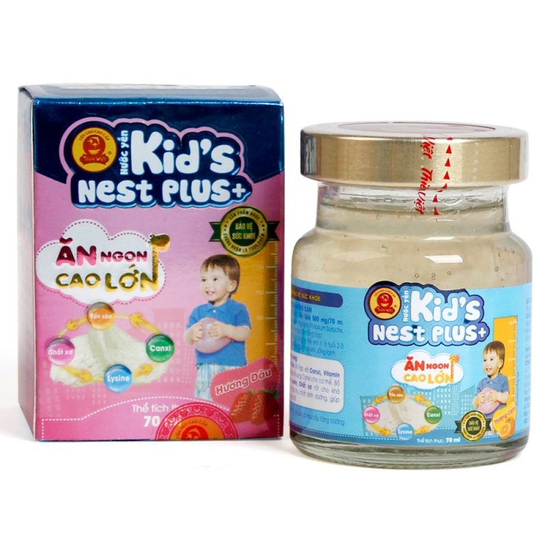 Nước yến Kids Nest Plus+ hương Dâu 70ml 1
