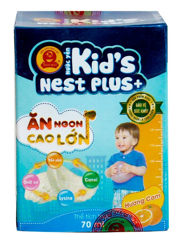 Nước yến Kids Nest Plus+ hương Cam 70ml