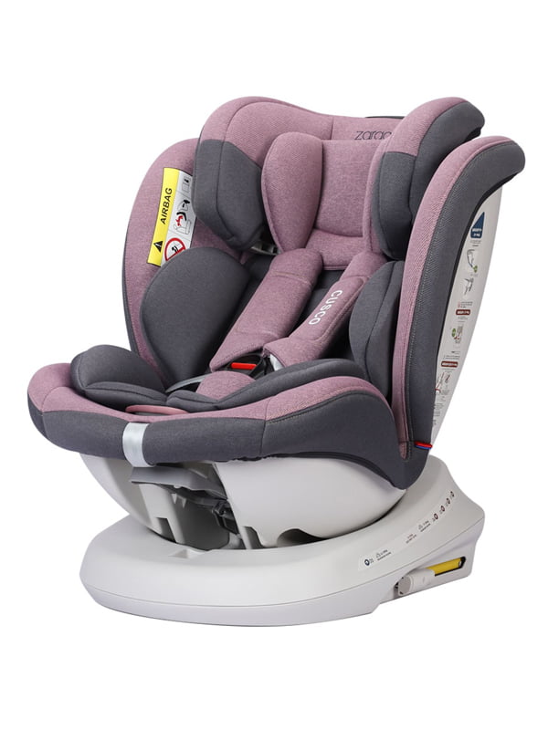 Ghế ngồi ô tô xoay 360 – Zaracos CUSCO 6406 – ISOFIX – PINK cho bé 1