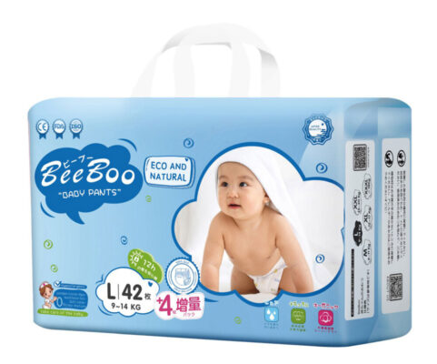 Tã quần BeeBoo size L 42 miếng (Từ 9 – 14kg)