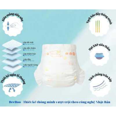 Tã quần BeeBoo size XXL 38 miếng (Từ 15 – 20kg)